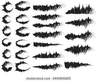 Creative shape vector brush strokes, editable, color can be use accodinng to you. 