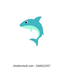 creative shark logo vecgtor illustration isolated on white background.