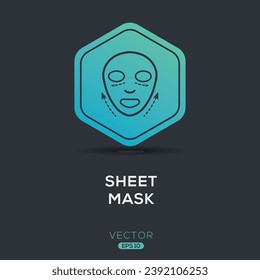 Creative (Sheet mask) Icon, Vector sign.