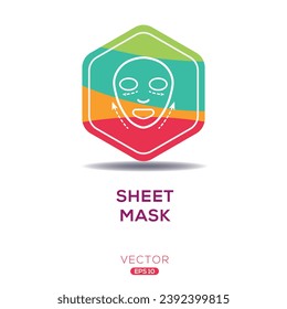 Creative (Sheet mask) Icon, Vector sign.