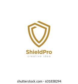 Creative Shield Concept Logo Design Template