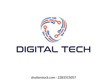 Creative shield cyber tech security logo design