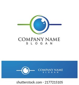 Creative Shield Eye Vision Logo Design Symbol Vector Illustration