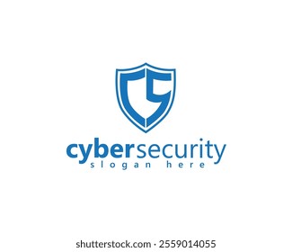 creative shield with the initials cs inside logo design