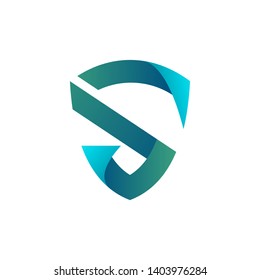 Creative Shield Letter S, logo style