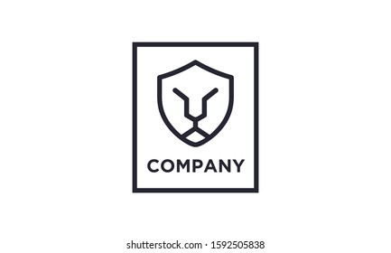 Creative shield logo design concept 