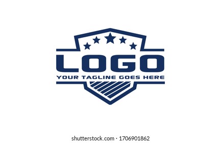 Creative shield  for logo design vector editable on white background
