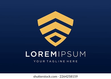 Creative Shield logo and icons set. Vector logo design template.