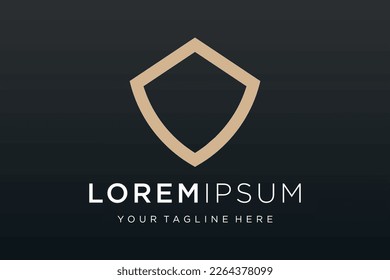 Creative Shield logo and icons set. Vector logo design template.