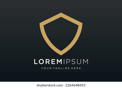 Creative Shield logo and icons set. Vector logo design template.