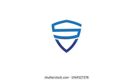 Creative Shield S Letter Alphabet Logo Vector Design