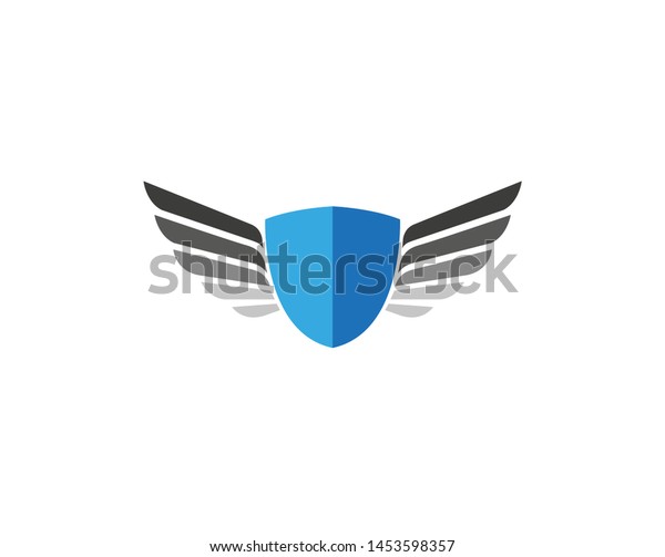 Creative Shield Wings Logo Design Vector Stock Vector (Royalty Free ...