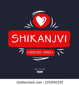 Bebida creativa (Shikanjvi), pegatina Shikanjvi, ilustración vectorial.
