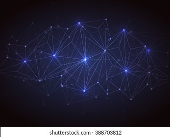 Diseño abstracto geométrico creativo y brillante con fondo decorado.