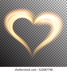 Creative shiny heart shape with elegant floral design and reflection effect. Vector illustration.