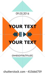 Creative shiny Template, Banner or Flyer design for Musical Party.