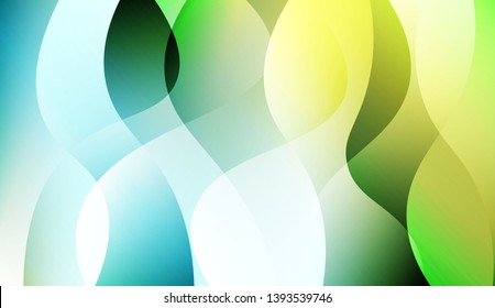 Creative Shiny Waves. For Design Flyer, Banner, Landing Page. Colorful Vector Illustration