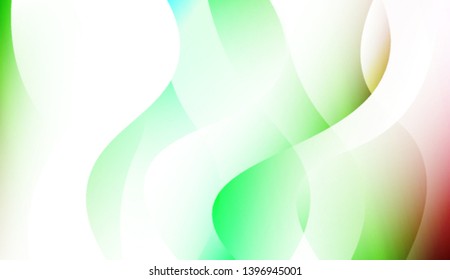 Creative Shiny Waves. For Design Flyer, Banner, Landing Page. Colorful Vector Illustration