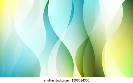 Creative Shiny Waves. For Design Flyer, Banner, Landing Page. Colorful Vector Illustration