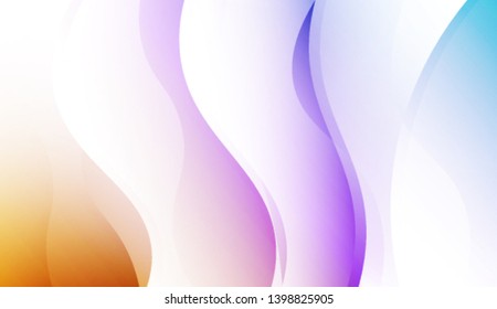 Creative Shiny Waves. For Design Flyer, Banner, Landing Page. Colorful Vector Illustration