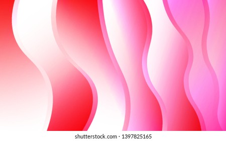 Creative Shiny Waves. For Template Cell Phone Backgrounds. Colorful Vector Illustration.