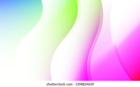 Creative Shiny Waves. For Template Cell Phone Backgrounds. Colorful Vector Illustration.