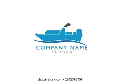 Creative Ship Concept Logo Design Template