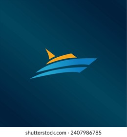 Creative Ship Concept Logo Design Template