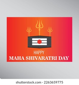 Creative Shiva Rathri Vector post template Design