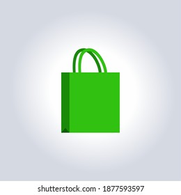 Icono de la bolsa de compras creativa. Icono de Ilustración de Diseño del Vector de Bolsa. Aislado sobre fondo blanco. Diseño Gráfico Editable Para Su Diseño, Resumen de la moderna ilustración vectorial contemporánea de moda.