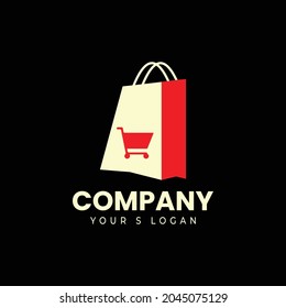 Creative Shopping Bag Logo Design