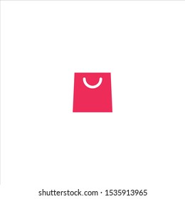 Creative shopping bag vector design isolated on white background. Icon for ecommerce, marketplace, and business.