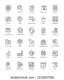 
Creative Shopping And Commerce Icons
