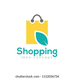 Creative Shopping Concept Logo Design Template