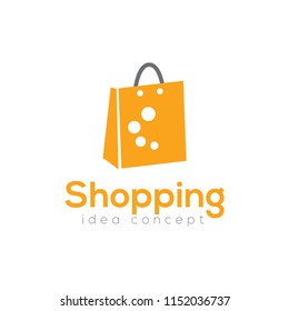 Creative Shopping Concept Logo Design Template