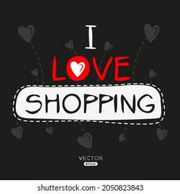Grabación creativa de compras, se puede usar para pegatinas y etiquetas, camisetas, invitaciones, ilustración vectorial.