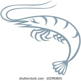 Creative Shrimp Illustration