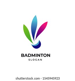 Creative Shuttlecock Badminton Sport Logo Vector Stock Vector (Royalty ...