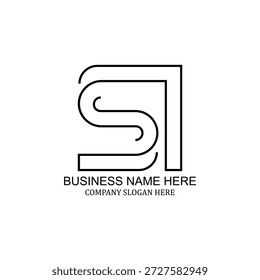 Design de logotipo criativo SI, marca minimalista moderna, ícone de si único, identidade SI profissional, identidade visual versátil limpa