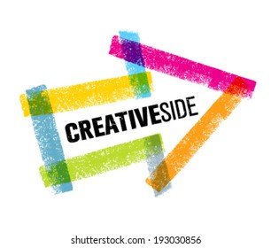 Creative Side Art Colorful Arrow Vector Design Element