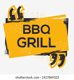 Creative Sign (BBQ grill) design ,vector illustration.