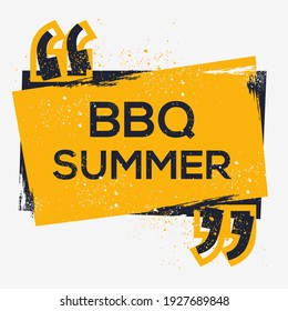 Creative Sign (BBQ Sommer) Design, Vektorgrafik.