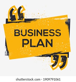 Creative Sign (Business Plan) design ,vector illustration.