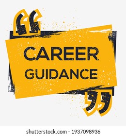 Creative Sign (career guidance) design, vector illustration.