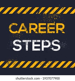 Creative Sign (career steps) design, vector illustration.