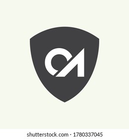 Firma creativa Logotipo de vectores de letras modernas con letras CA