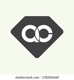 Firma creativa Logotipo de vectores de letras modernas con letras de CA