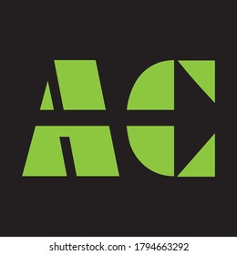 Creative sign Modern Letters Vector Logo With AC Letters