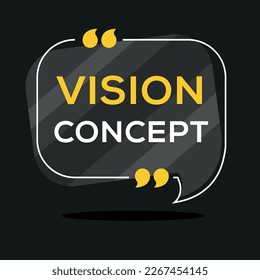 Diseño de signo creativo (Concepto de visión), ilustración vectorial.