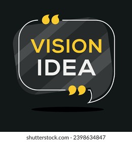 Creative Sign (Vision idea) design ,vector illustration.